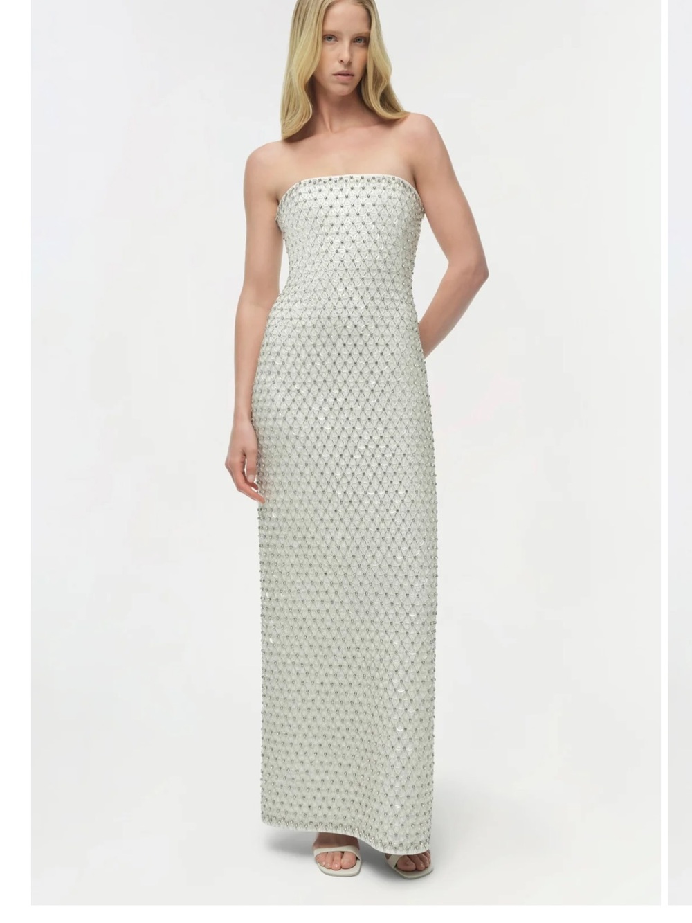 SIMKHAI Vanessa crystal-embellished maxi dress